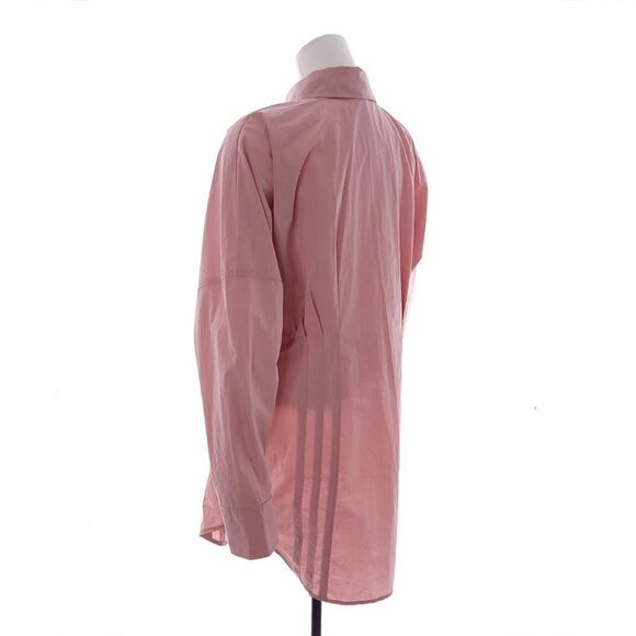 Free People Taia Womens M Solid Pink Shirt Dress OB1245762 - Picture 6 of 13